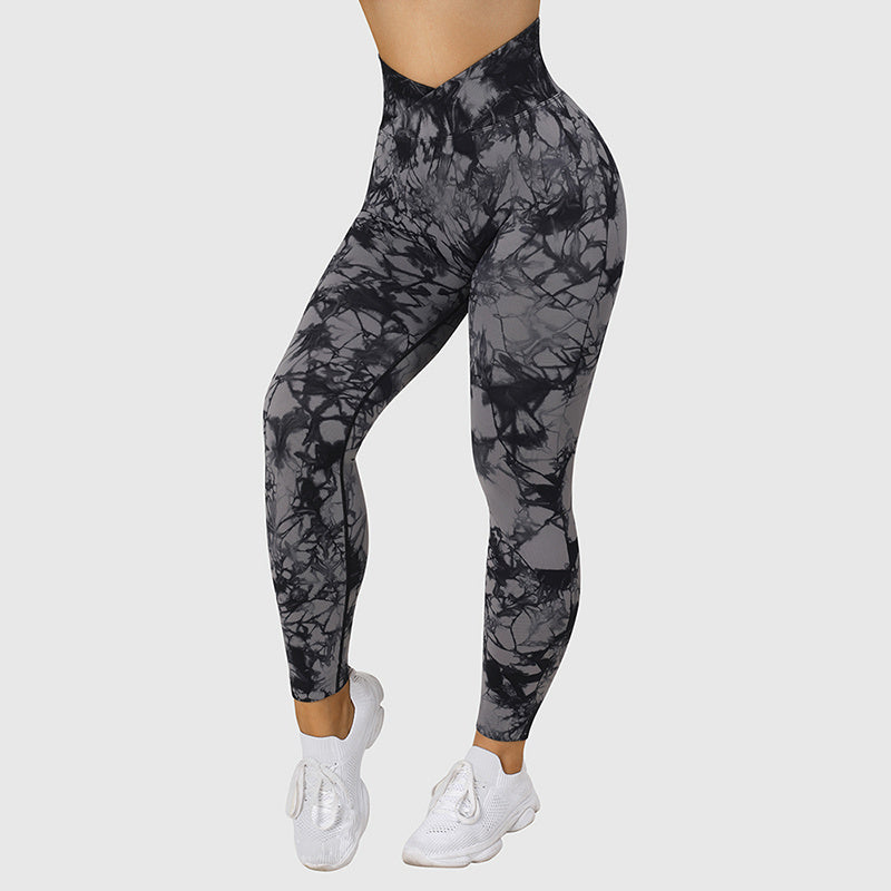 Revive Tie Dye Leggings Grey