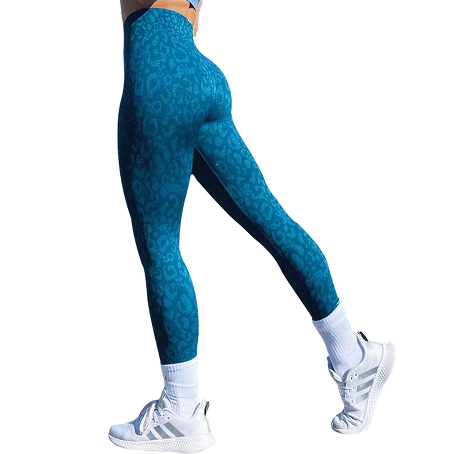 Adapt Leggings Blue Leopard