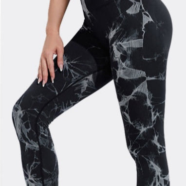 Revive Tie Dye Leggings Black